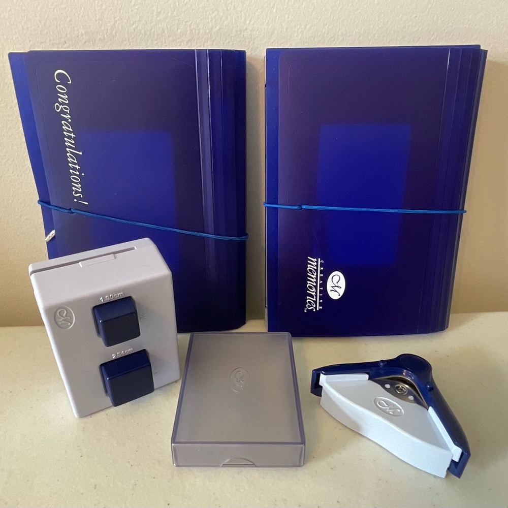 Creative Memories Lot (Square Punch/Case, Corner Rounder, Two Photo Organizers)